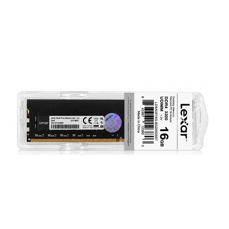 رم 16 گیگ لکسار Lexar 16GB DDR4 3200Mhz گارانتی حامی استوک — تصویر ۲