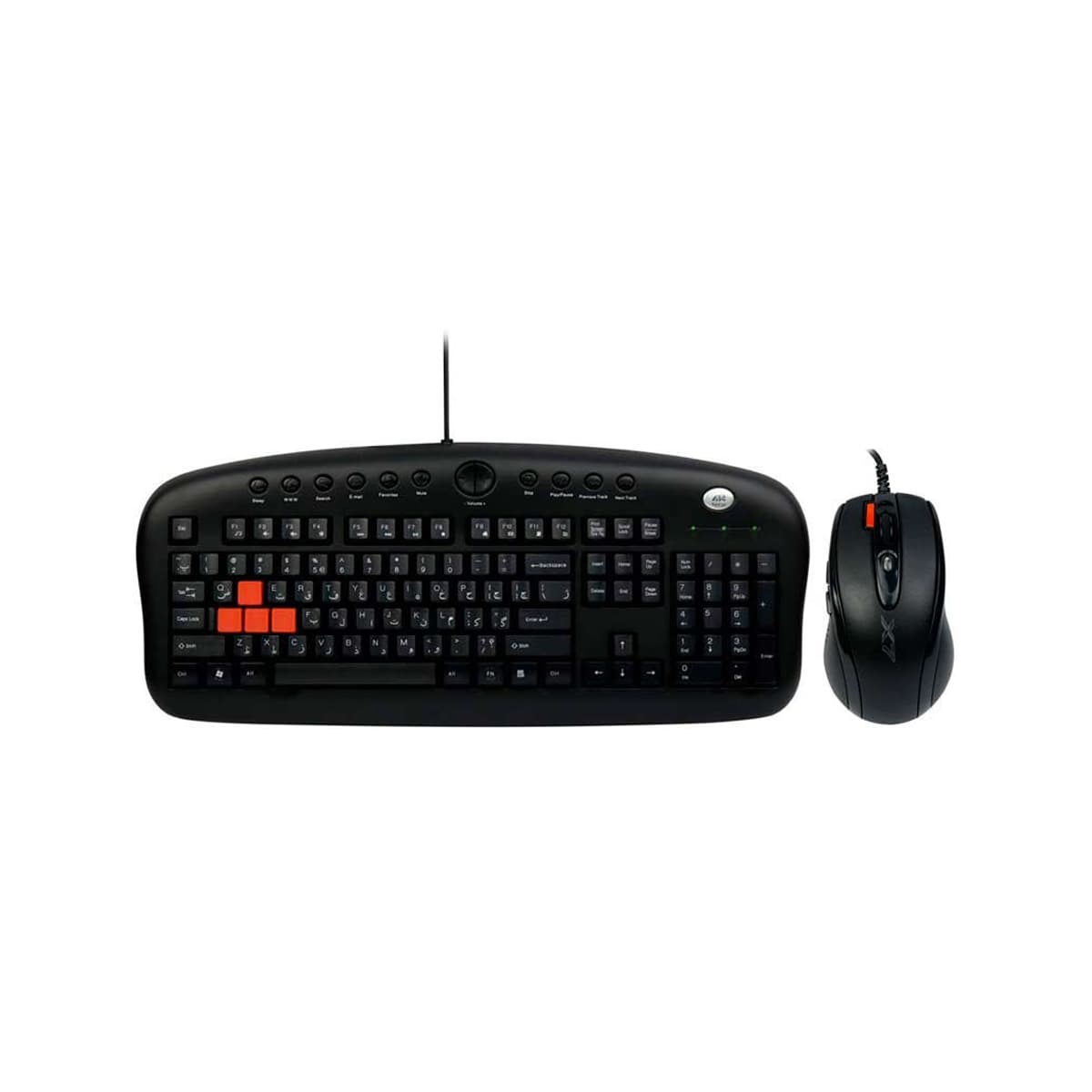 کیبورد و ماوس Mouse & Keyboard Optical Gaming A4tech x7 KX-2810BK Stock — تصویر ۲