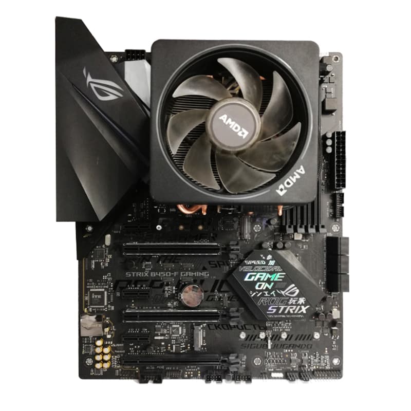 باندل مادربرد ایسوس ASUS Rog Strix B450 F + Ryzen 7 3700X استوک با فن
