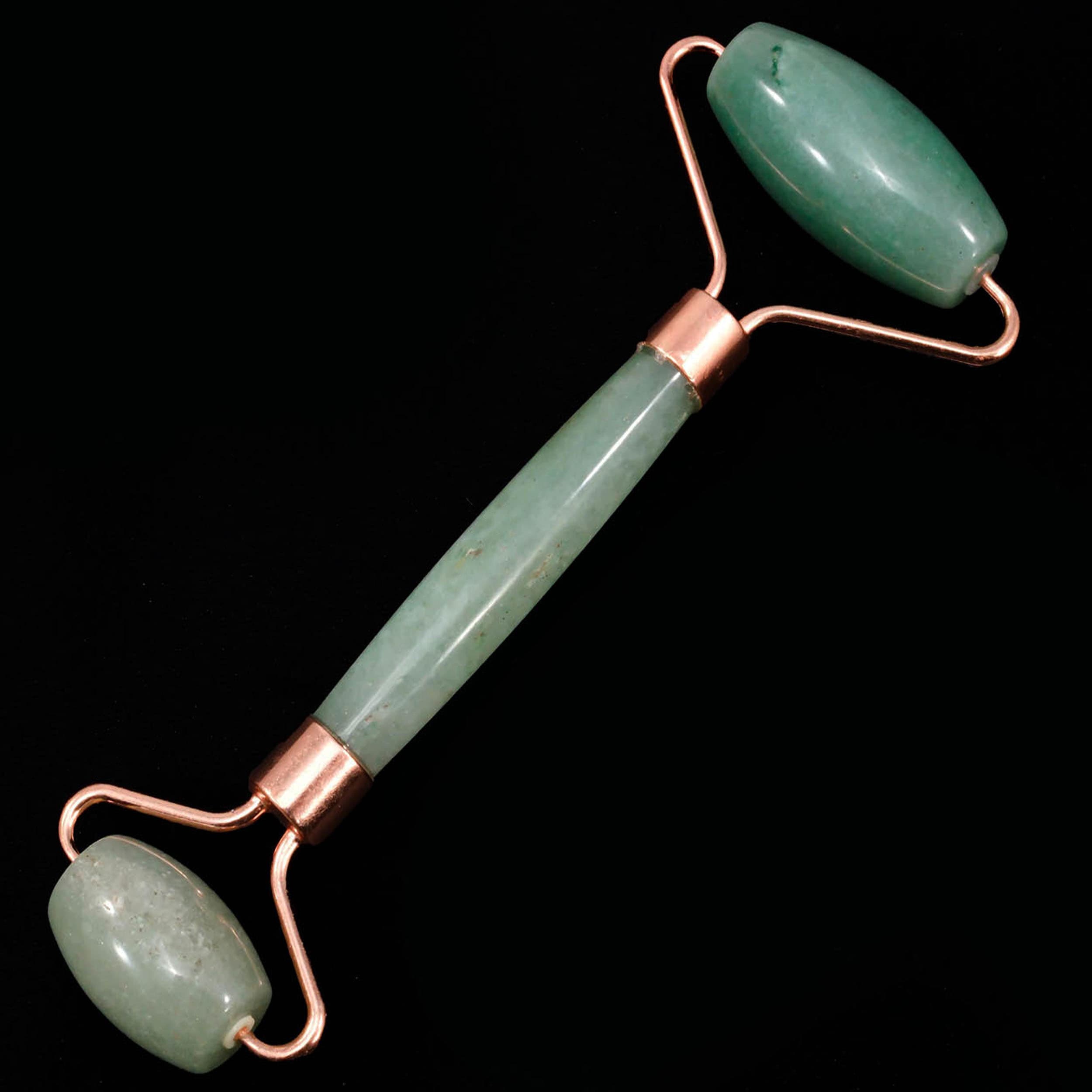 ست ماساژور دستی صورت و چشم مدل سنگ اونتورین سبز کد AA-301
