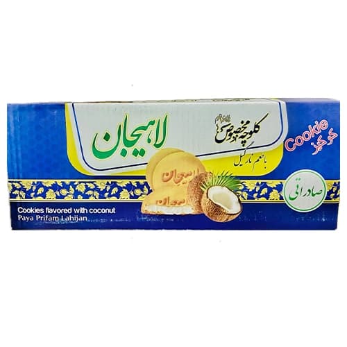 کلوچه صادراتی لاهیجان نارگیلی 70 گرم – کارتن 50 عددی