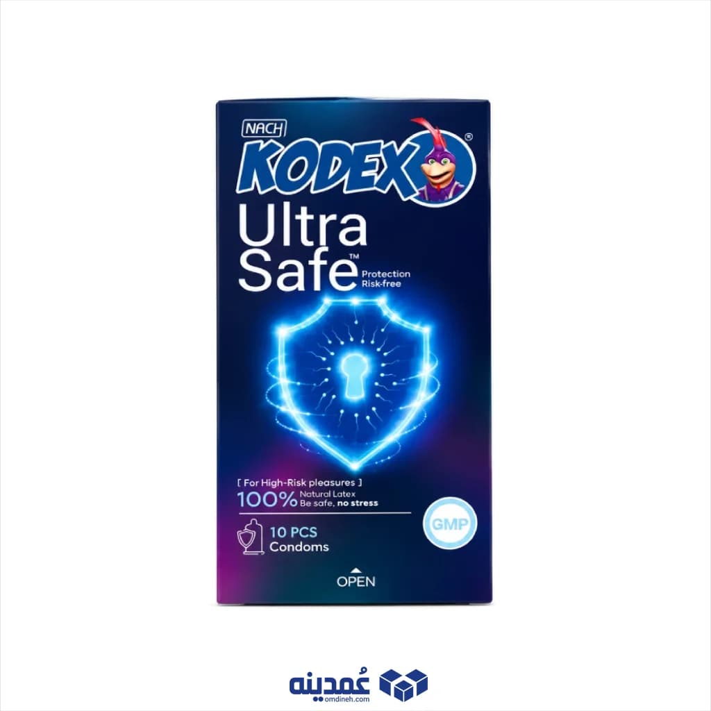 کاندوم کدکس مدل ULTRA SAFE بسته 10 عددی