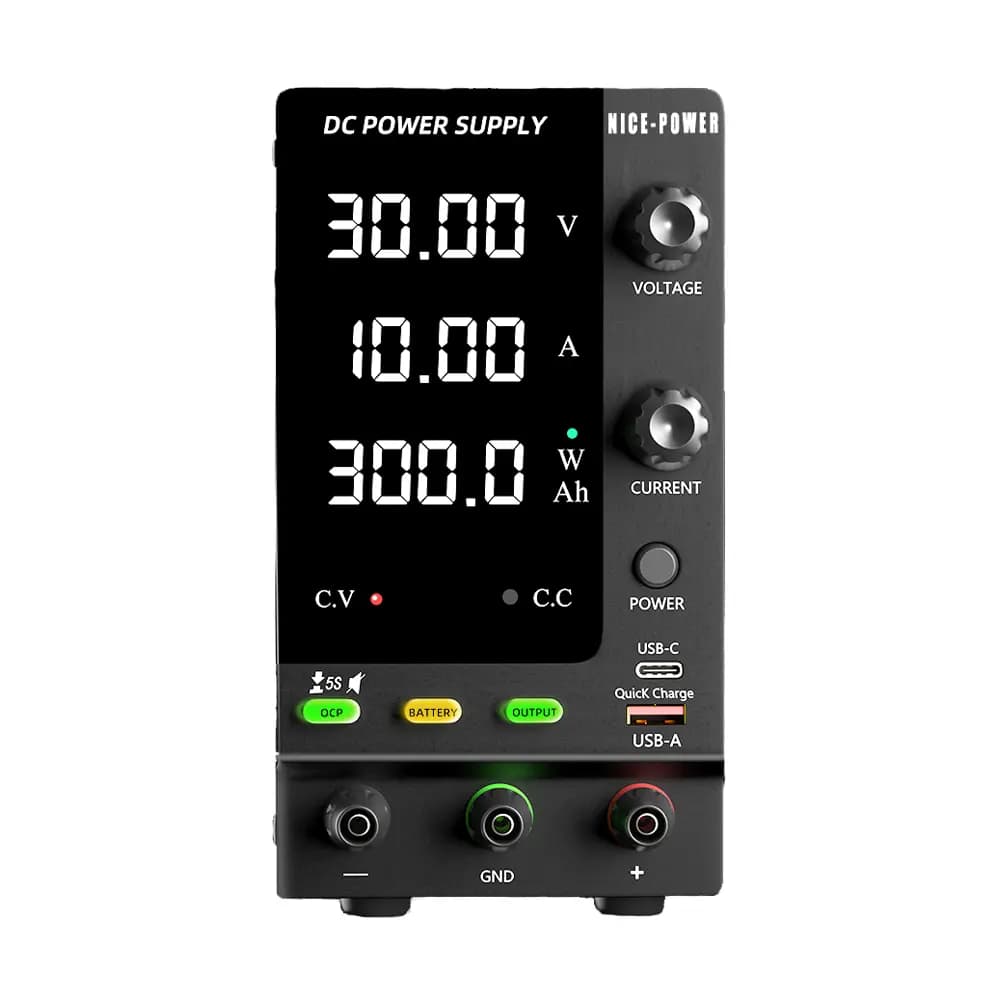 منبع تغذیه متغیر 30V 10A + شارژر باتری نایس پاور SPPS-C3010C