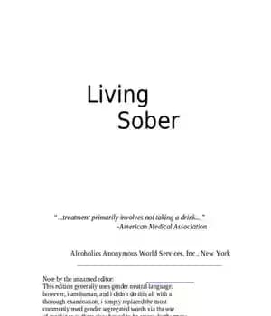 دانلود کتاب Living Sober – Alternative Edition