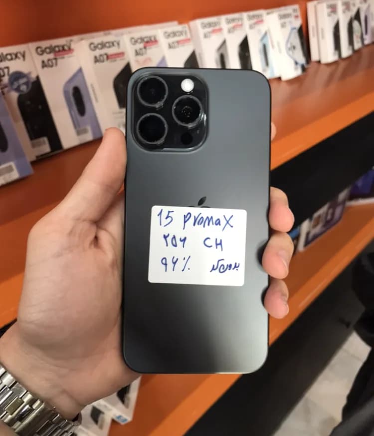 آیفون 15پرومکس| حافظه 256گیگ|باتری 96| iPhone 15proMax| CH — تصویر ۲