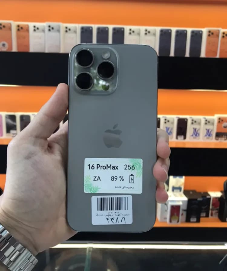 آیفون 16پرومکس| حافظه 256گیگ|باتری 89| iPhone 16proMax| za — تصویر ۲