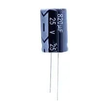 خازن الکترولیتی 820UF 25V برند NICHICON