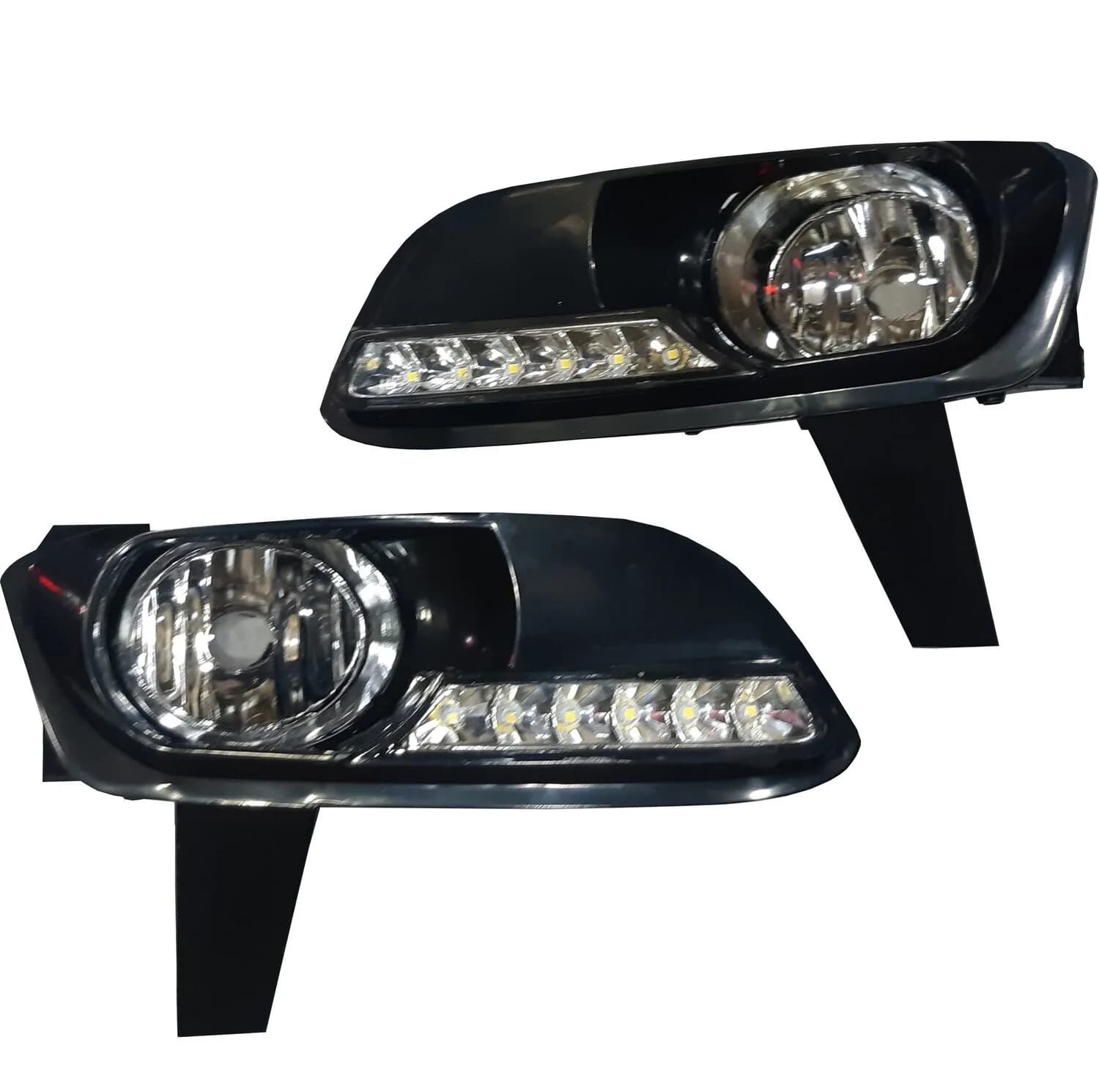 چراغ مه شکن جلو خودرو فرهاد مدل لنزدار led مناسب برای پژو پارس بسته 2 عددی
