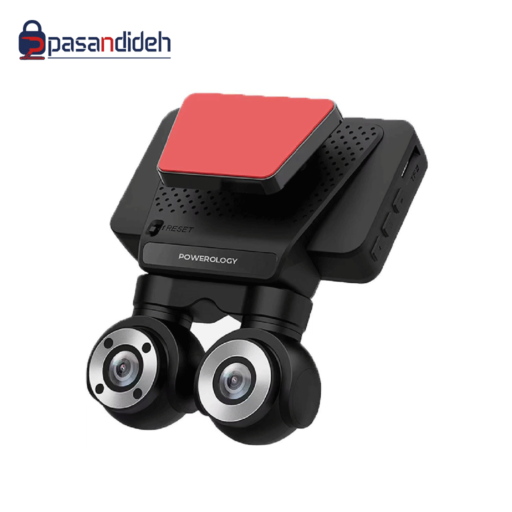 دوربین ثبت وقایع پاورولوژی Powerelogy DUAL LENS DASH CAMERA