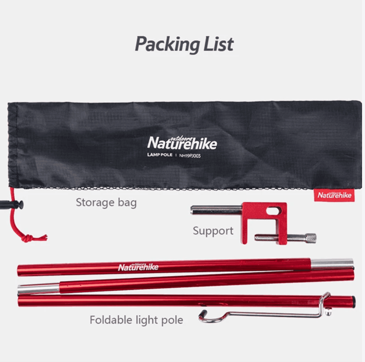 پایه چراغ نیچرهایک مدل Light Breeze Folding Light Pole — تصویر ۶
