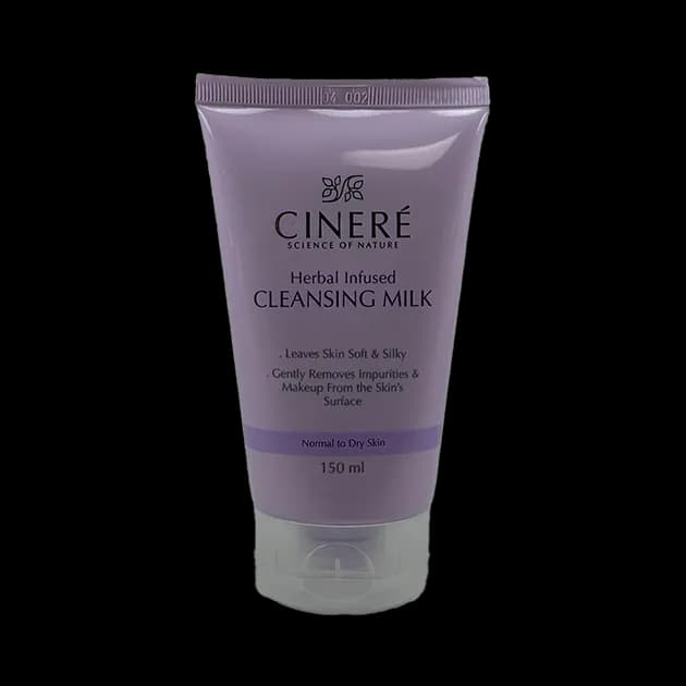 شیر پاک‌کن صورت سینره Cinere Herbal Infused Cleansing Milk – حجم ۲۰۰ میلی‌لیتر، پاک‌کننده ملایم گیاهی برای پوست خشک و حساس