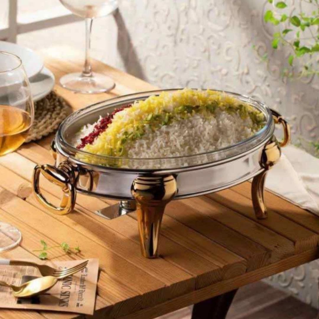 سوفله بیضی متوسط ریور RIVER مدل روما طلایی کد RM 301G