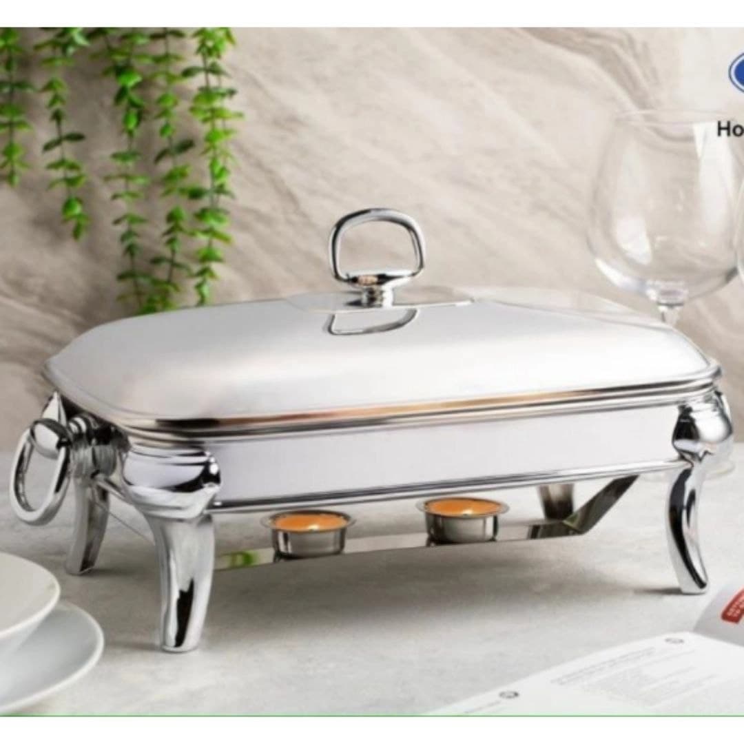 سوفله مستطیل کوچک ریور RIVER مدل روما نقره‌ای کد RM 205