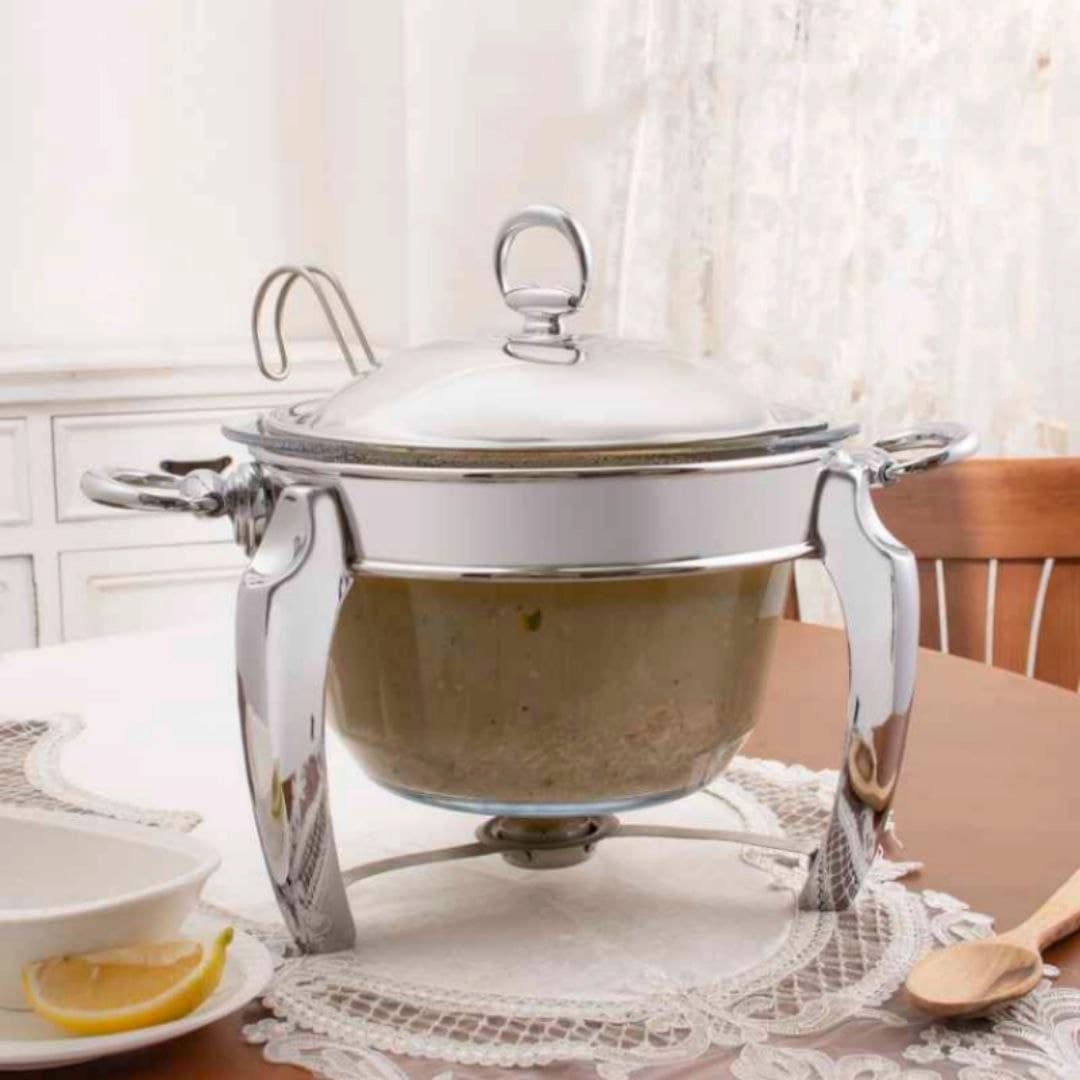 سوفله سوپ خوری ریور RIVER مدل پافیلی نقره ای کد WD 610