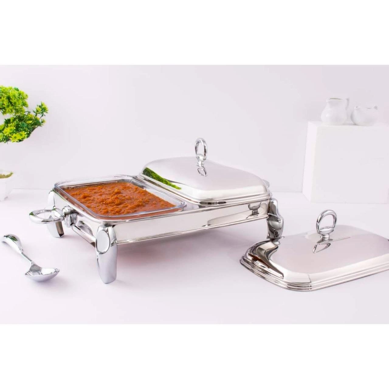 سوفله مستطیل دوقلو ریور RIVER مدل پافیلی نقره ای کد WD 500