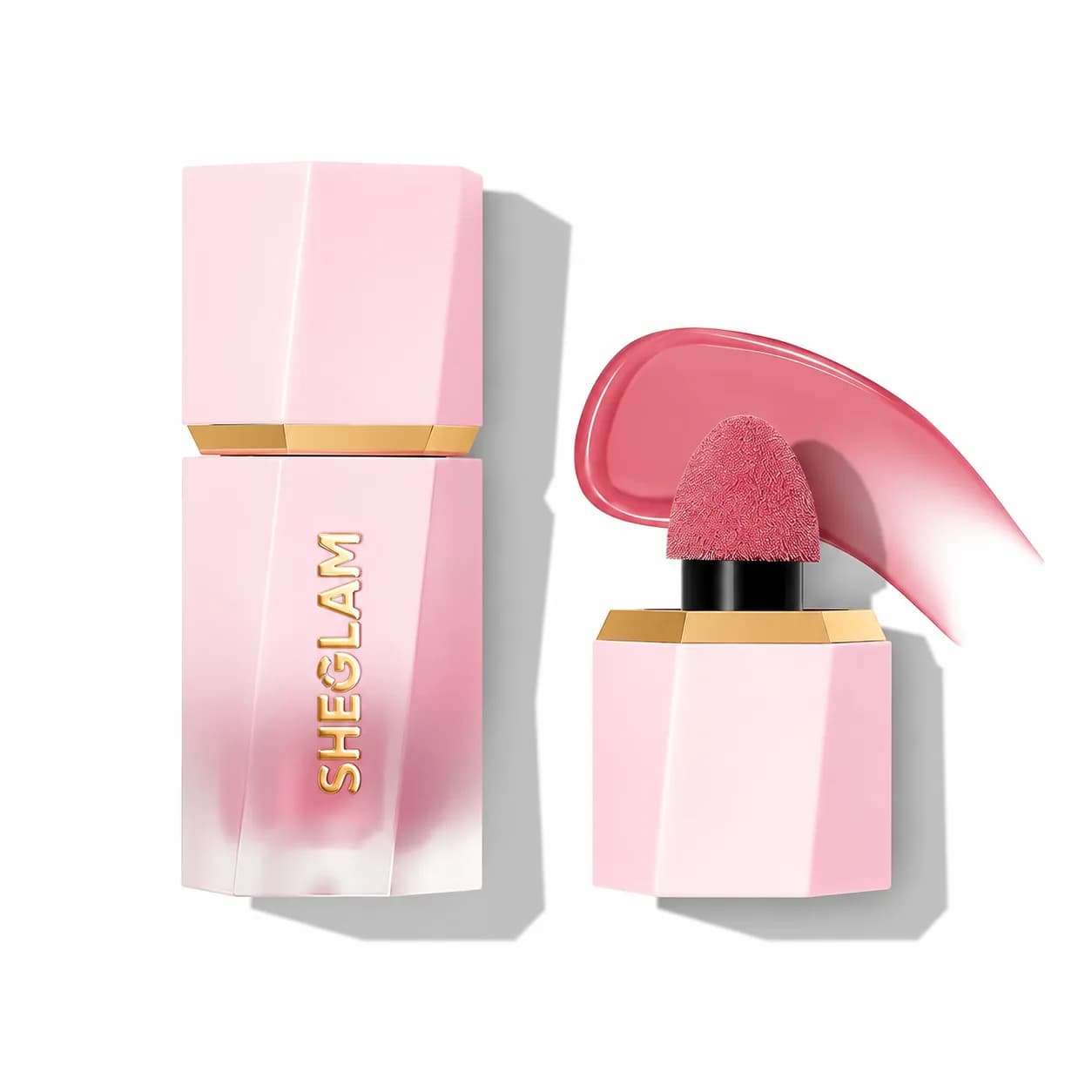 رژگونه مایع پددار شیگلم SHEGLAM مدل Color Bloom رنگ Love Cake
