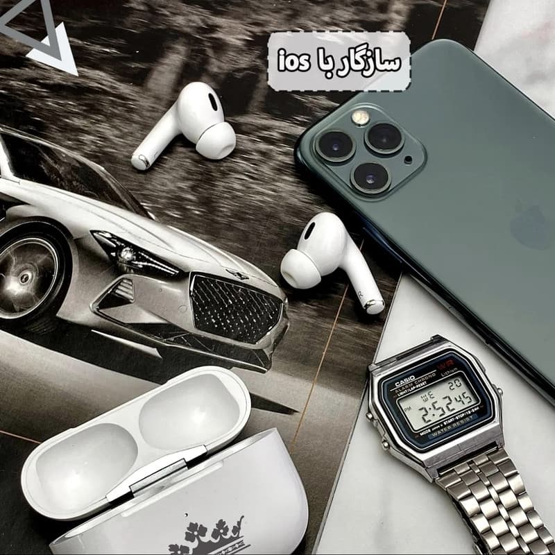 هدفون بلوتوثی مدل KM-300 airpods pro2 — تصویر ۵