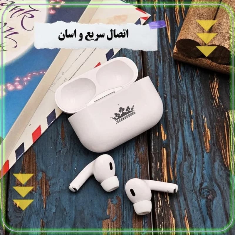 هدفون بلوتوثی مدل KM-300 airpods pro2 — تصویر ۹