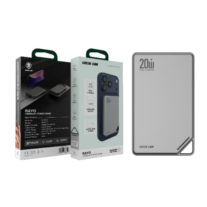 پاوربانک فست شارژ گرین لاین مدل Rayo Power Bank 10000mAh PD 20W کد 4639