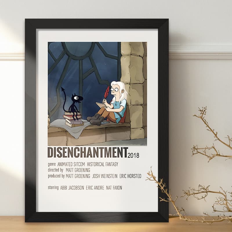 تابلو خندالو طرح طلسم شدگان (Disenchantment) کد F13205 — تصویر ۳
