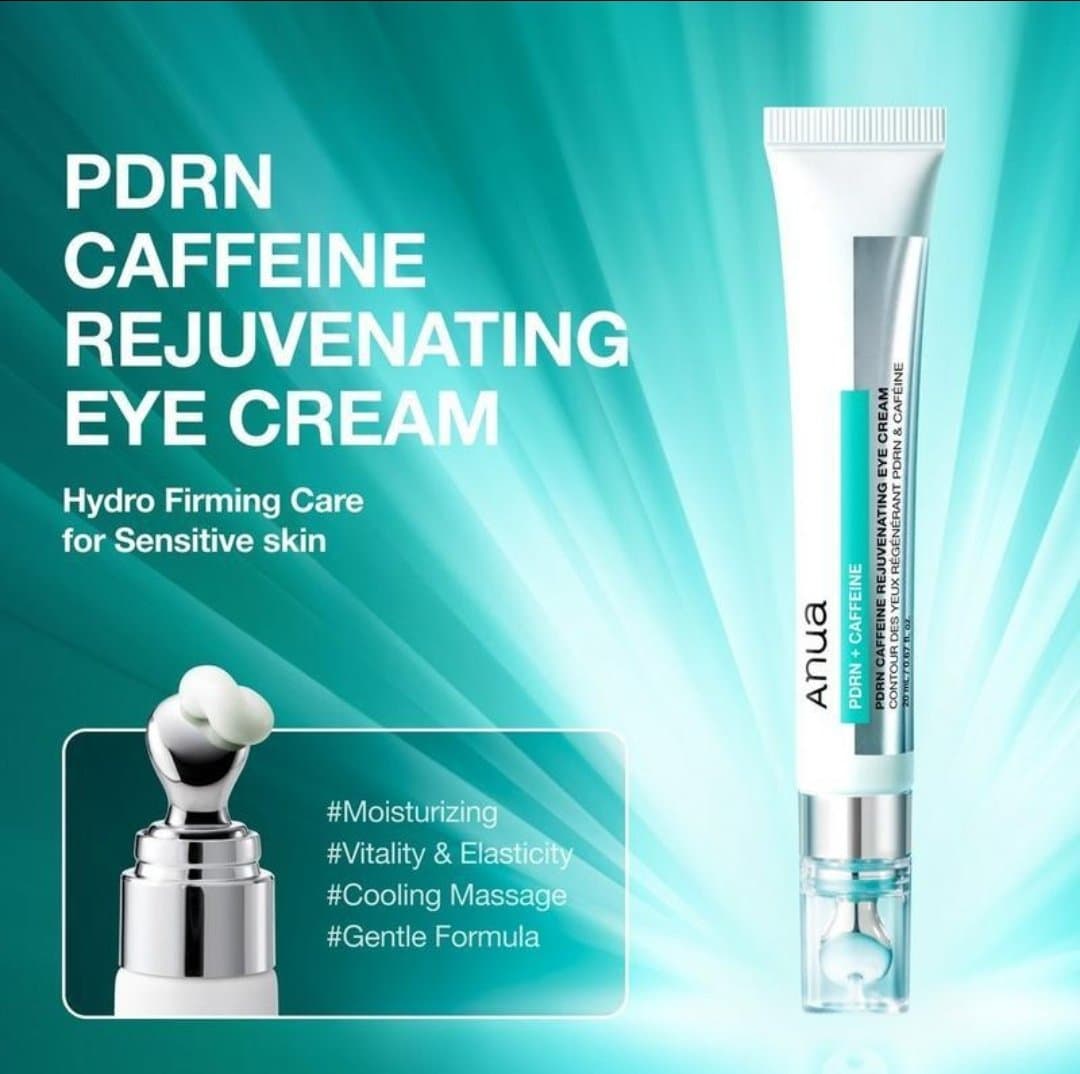 کرم دور چشم PDRN و کافئین انوا ANUA مدل Caffeine Rejuvenating حجم ۲۰ میلی‌لیتر — تصویر ۵