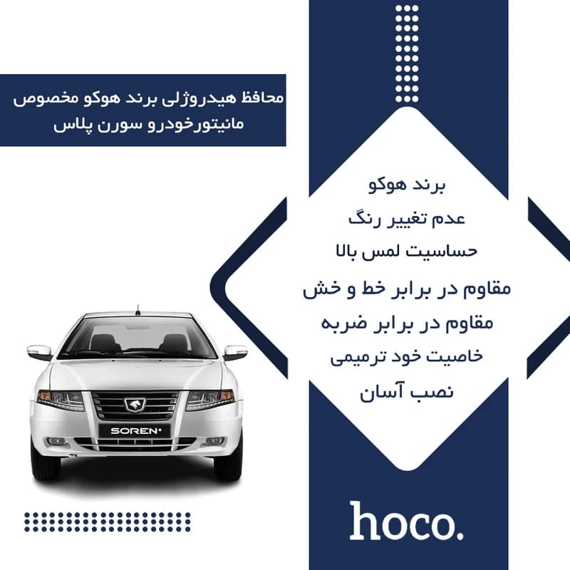 گلس مانیتور سورن پلاس مدل شفاف برند هوکو — تصویر ۲