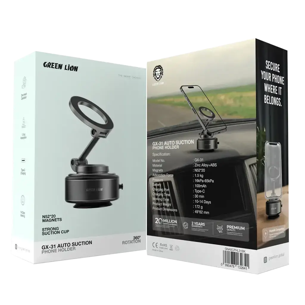 هولدر و نگهدارنده همراه شارژر وایرلس مناسب خودرو گرین لاین Green Lion GX-31 — تصویر ۵