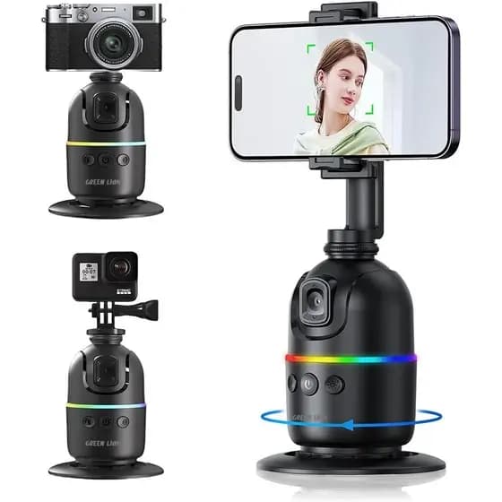 گیمبال ردیاب خودکار چهره 360 درجه گرین لاین Green Lion GNAUTTRGLBK autotrack gimbal — تصویر ۲
