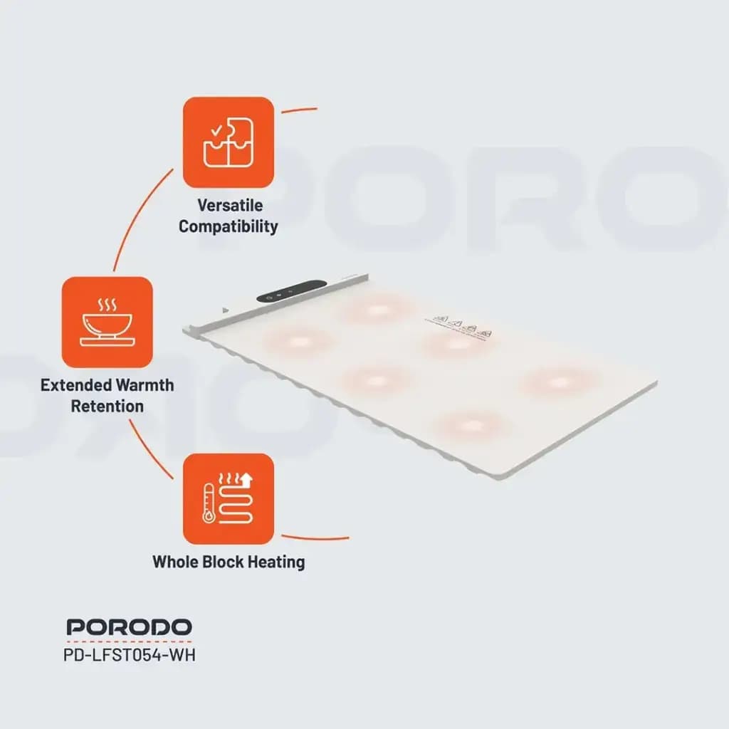 وارمر برقی غذا پرودو مدل PORODO Warming Food Mat — تصویر ۴