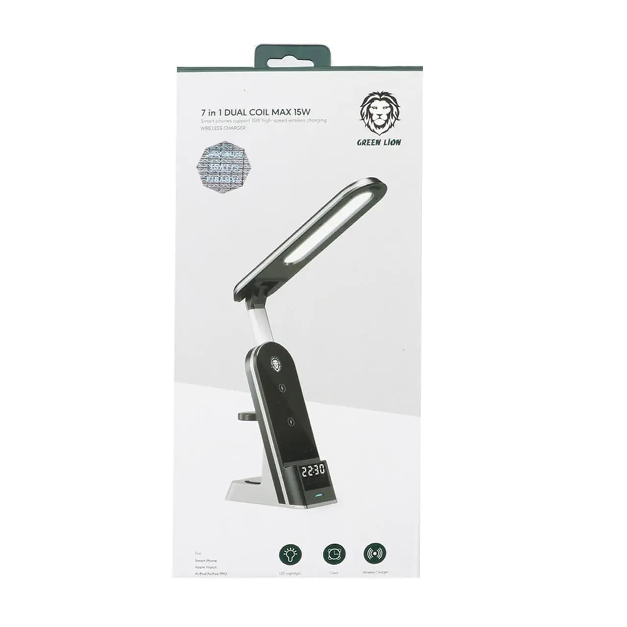 شارژر وایرلس 15 وات گرین لاین green lion 7 IN 1 Dual Coil Max — تصویر ۲