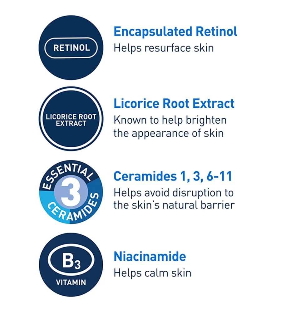 سرم ضد لک و ضد جوش سراوی مدل Resurfacing Retinol — تصویر ۴