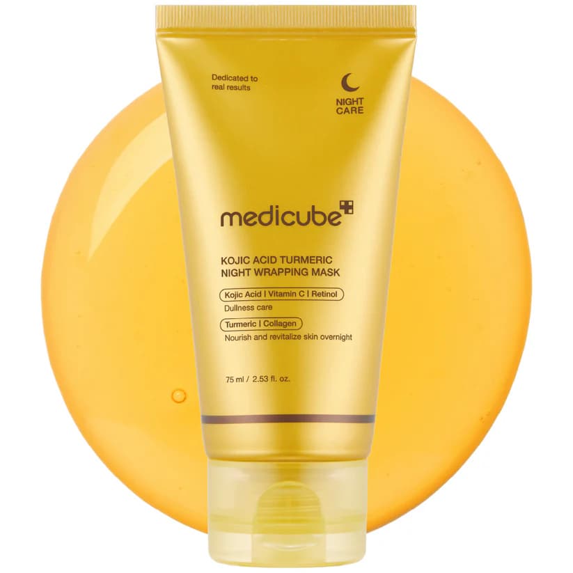 ماسک شب ضد لک و روشن کننده مدی کیوب مدل Kojic Acid Turmeric