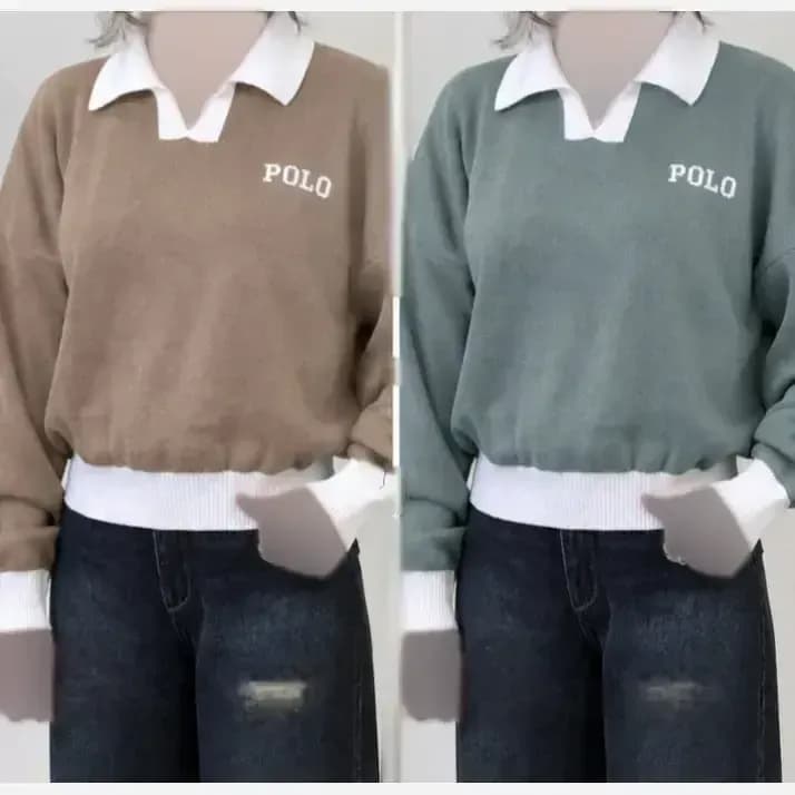 کراپ بافت پولو polo زنانه و دخترانه فری سایز — تصویر ۶