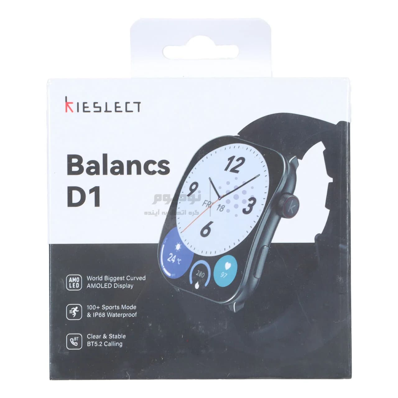 ساعت هوشمند Kieslect مدل Balancs D1 – مشکی (گارانتی 18 ماهه شرکتی) — تصویر ۲