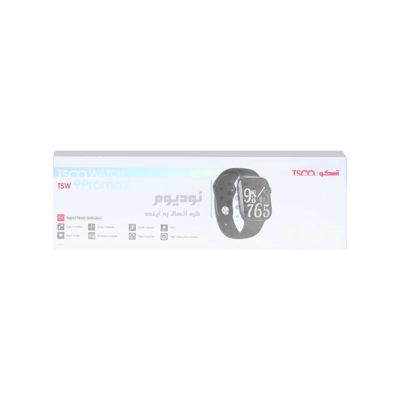 ساعت هوشمند TSCO مدل TSW 9 ProMax – مشکی (گارانتی 12 ماهه تسکو) — تصویر ۲