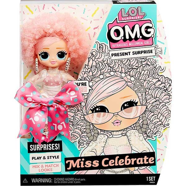 عروسک LOL Surprise سری OMG Present Surprise مدل Miss Celebrate