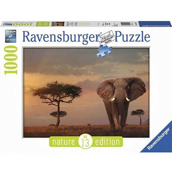 پازل 1000 قطعه Ravensburger طرح فیل‌های ماسای مارا
