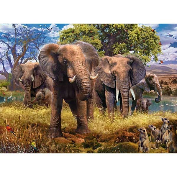 پازل 500 قطعه Ravensburger طرح فیل — تصویر ۲