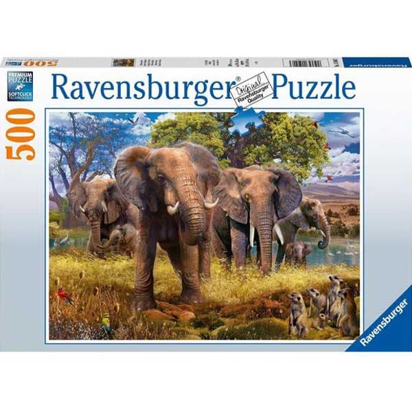 پازل 500 قطعه Ravensburger طرح فیل