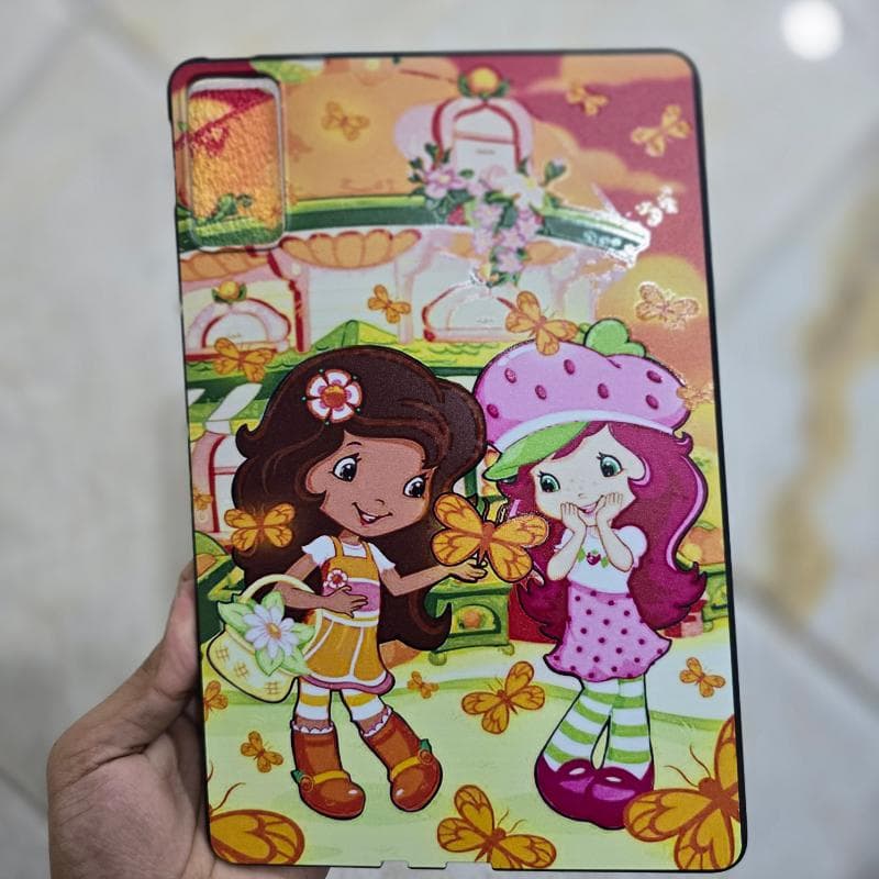 قاب طرح دار تبلت شیائومی Redmi Pad SE 11 INCH طرح دختر توت فرنگی