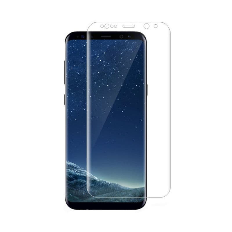 گلس تمام صفحه یووی مات سامسونگ Samsung Galaxy S8 با چسپ UV