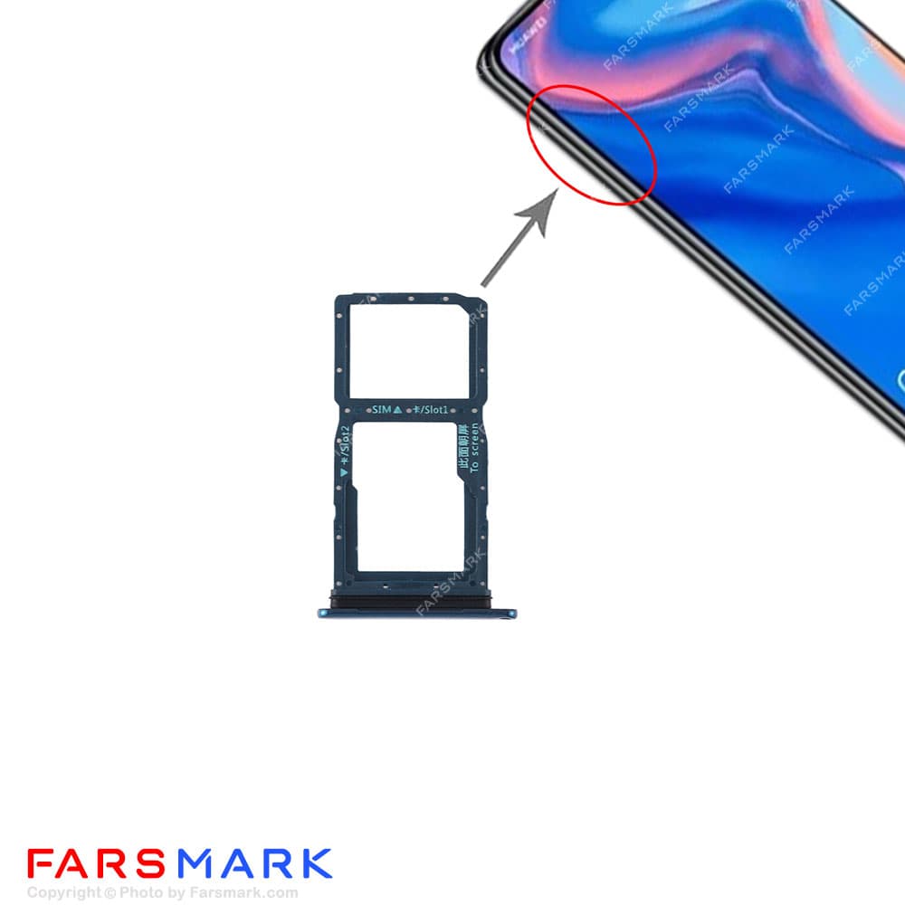 خشاب کارت حافظه و سیم کارت هوآوی Huawei Y9 Prime 2019 — تصویر ۴