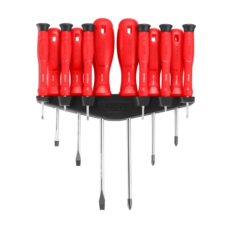 مجموعه پیچ گوشتی معمولی و ساعتی 12 عددی رونیکس مدل RONIX RH-2728