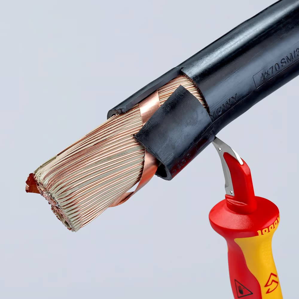 چاقوی کابل لخت کن کنیپکس مدل KNIPEX 9855 — تصویر ۴