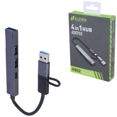 هاب 4 پورت Type-C / USB 3.0 ایلون H802