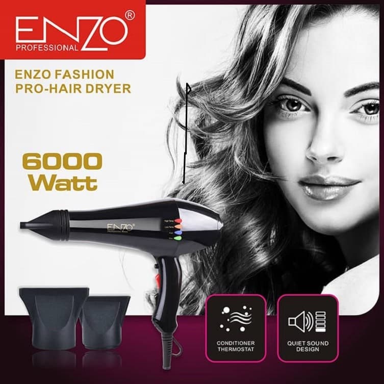 سشوار حرفه ای انزو مدل EN-8860B قدرت 6000W — تصویر ۳