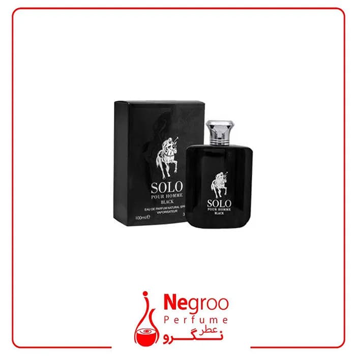 عطر مردانه فراگرنس ورد Solo Black حجم ۱۰۰ میل “پولو بلک”