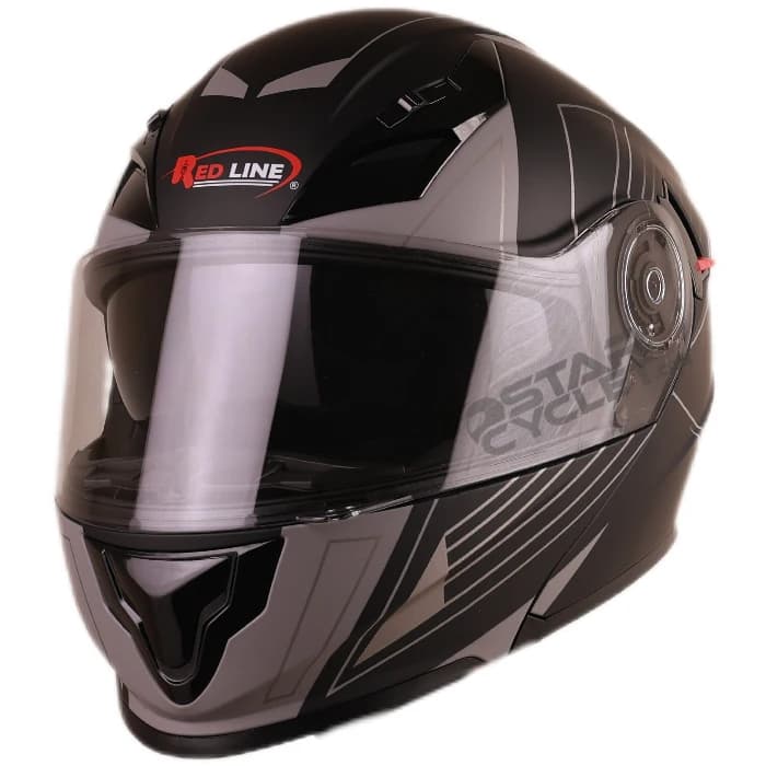 کلاه کاسکت فک متحرک ردلاین مدل 15-939 MATT BLACK GRAY X