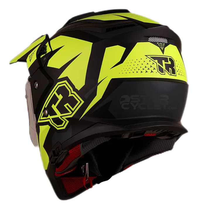 کلاه کاسکت ادونچری TIGER مدل BLACK NEON – GT1 — تصویر ۳