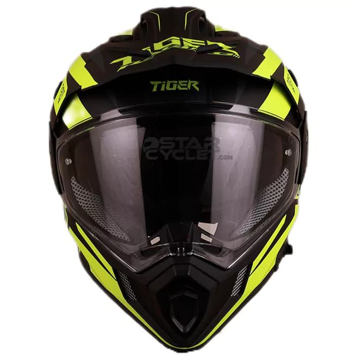 کلاه کاسکت ادونچری TIGER مدل BLACK NEON – GT1 — تصویر ۴